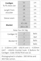 Knitting Pattern - Peter Pan 1248 - DK - Crochet Blanket & Cardigan